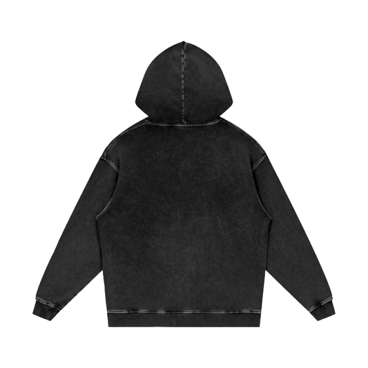 The Devil Said Acid Wash Hoodie