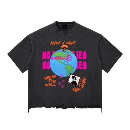 Break the Wall Distressed Boxy T-shirt