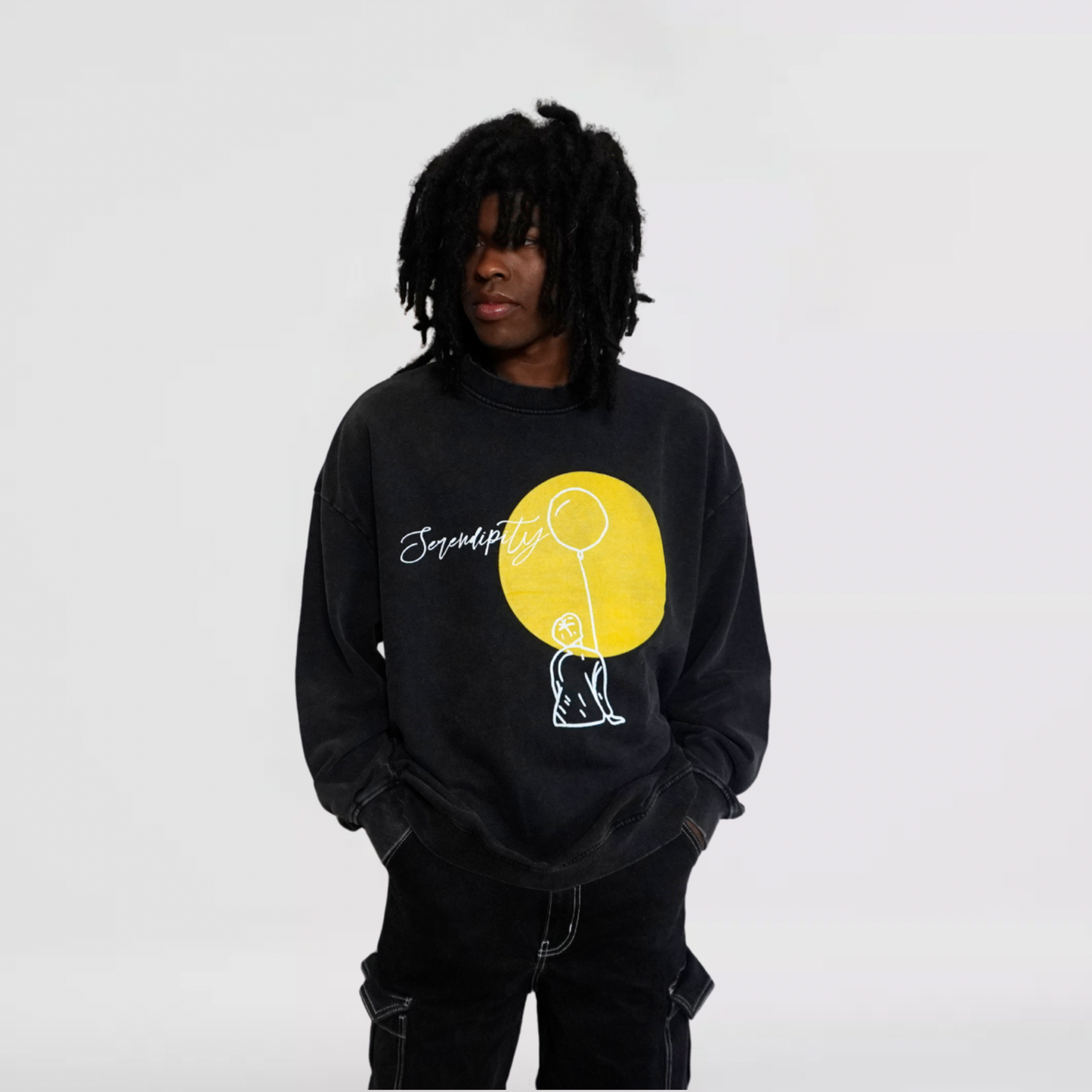 Serendepity Acid Wash Sweater