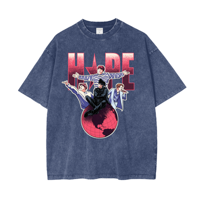 Faces Of Hope Acid Wash Tee