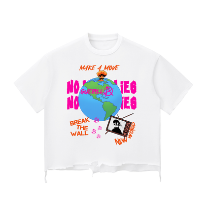 Break the Wall Distressed Boxy T-shirt