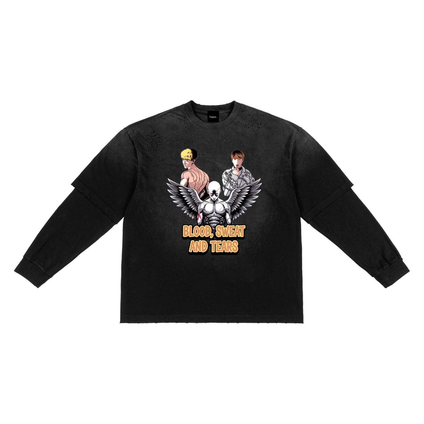 Blood, Sweat, and Tears Faded Layered Tee