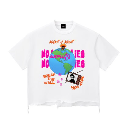 Break the Wall Distressed Boxy T-shirt