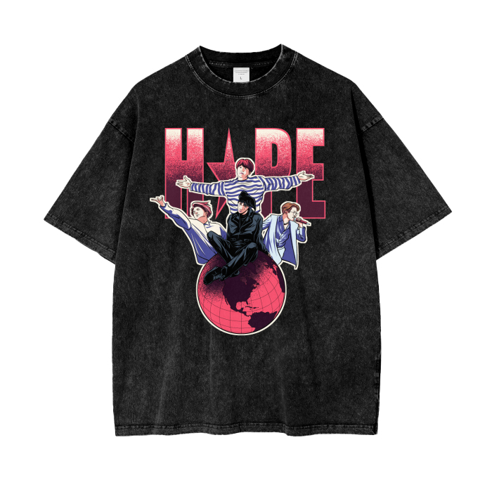 Faces Of Hope Acid Wash Tee