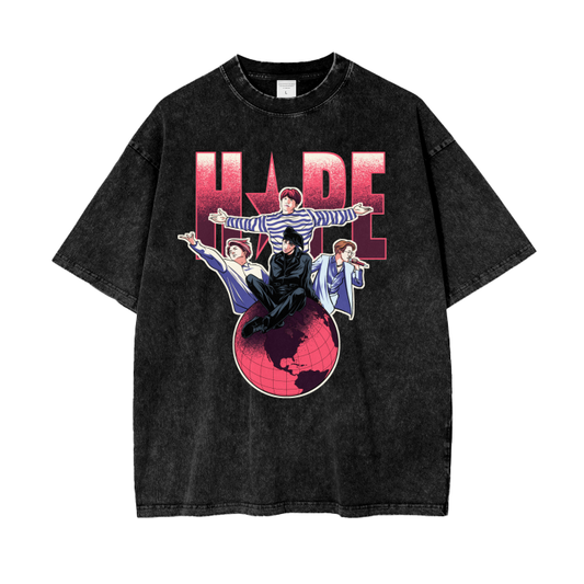 Faces Of Hope Acid Wash Tee